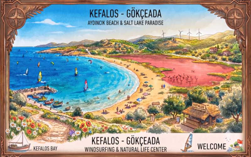 Kefalos (Aydıncık) Gökçeada General View