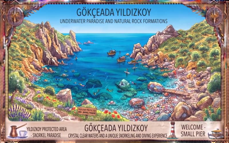 Yıldızkoy Gökçeada General View
